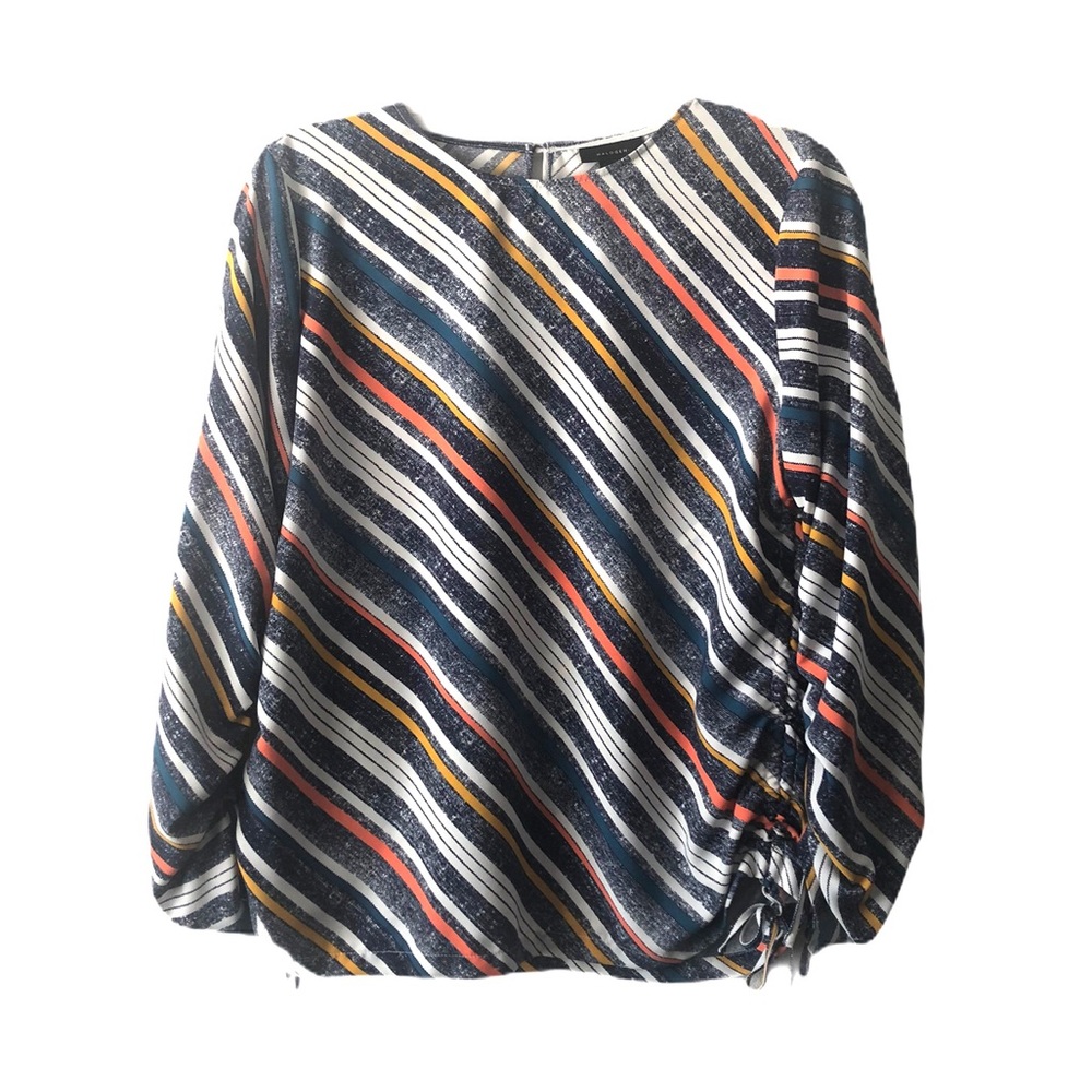 🎉 Final Price Halogen cinched long sleeve blouse